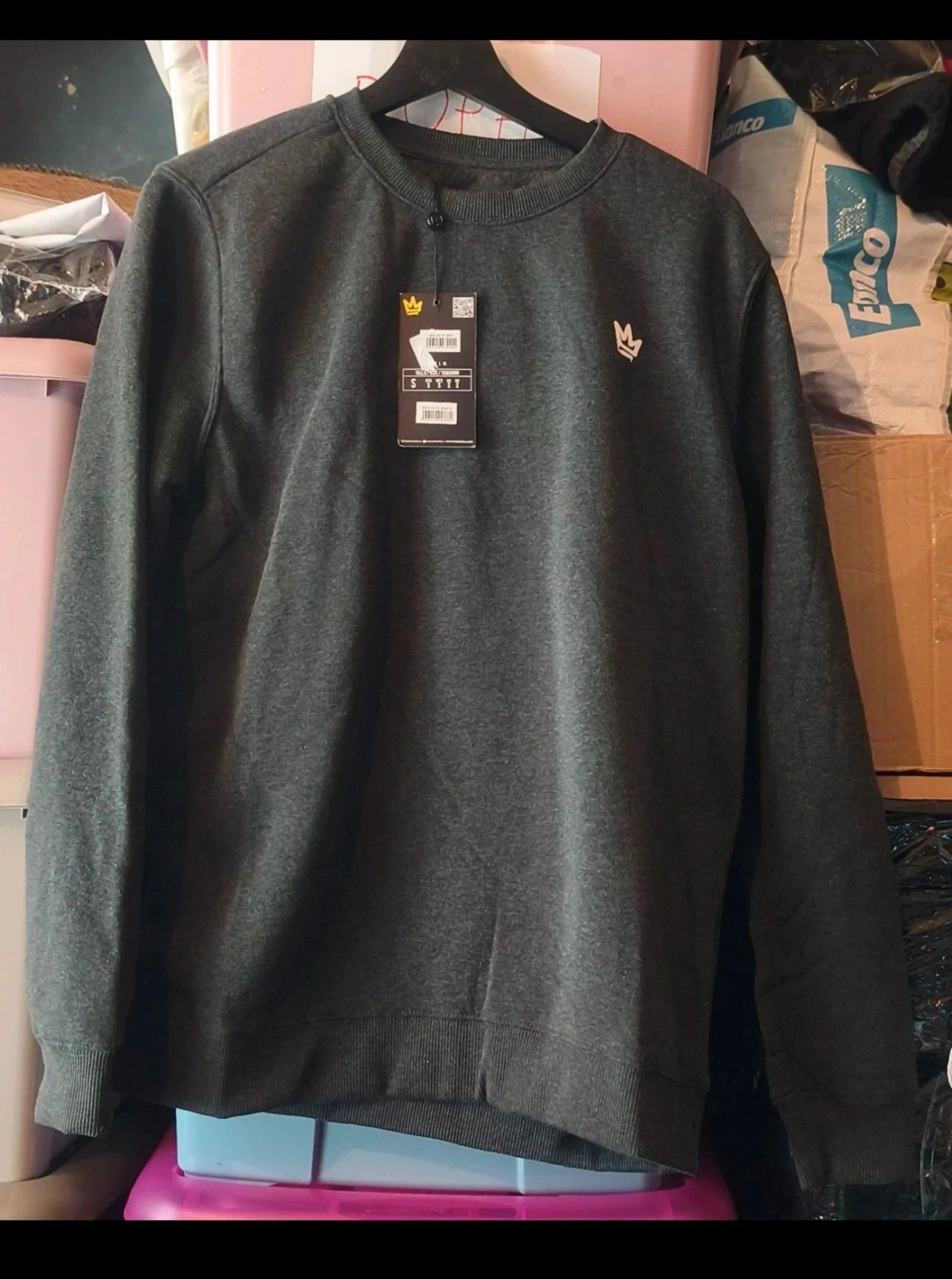 Chessking Grey S Sweatshirt | Pull Homme New/Neuf/New – photo 7